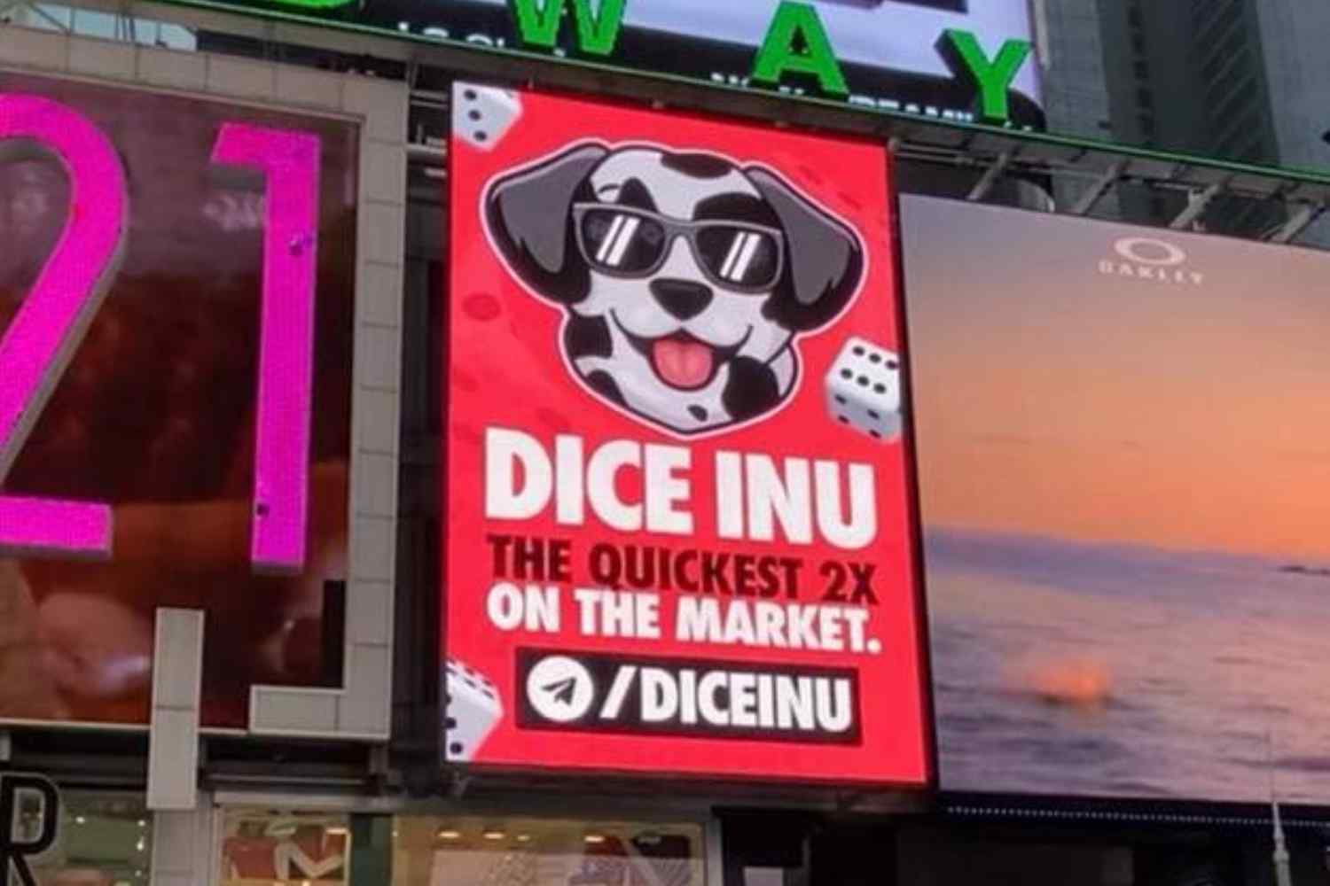 Buy Crypto billboard at Times Square, NYC (1540 Broadway, above U.S. Polo Assn.) [1 day] | Degen Marketing